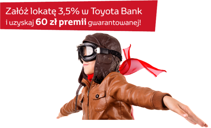 Lokata Toyota 3,5% + 60 zł ekstra premii