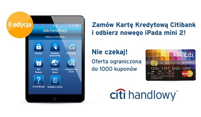 Citibank Citi Handlowy iPad mini 2 na Groupon II edycja