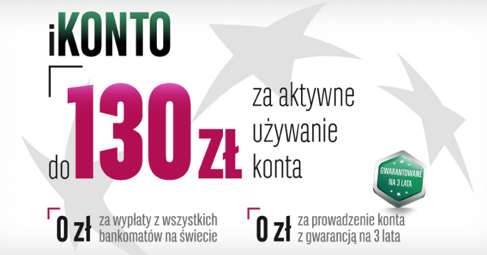 BGZ BNP Paribas Konto z nagrodami 130 zl za iKonto Ad Astra 2
