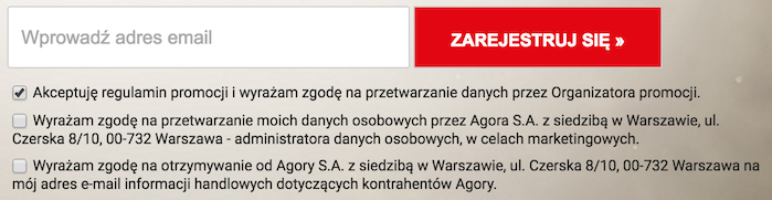 BZ WBK 120 zl premii Agora zgody