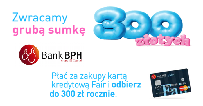 BPH 300 zl Sodexo karta kredytowa Fair