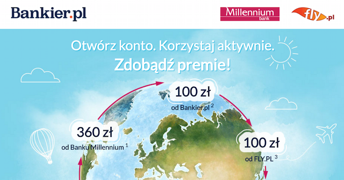 Millenium Bankier 100 zl plus 360 zl