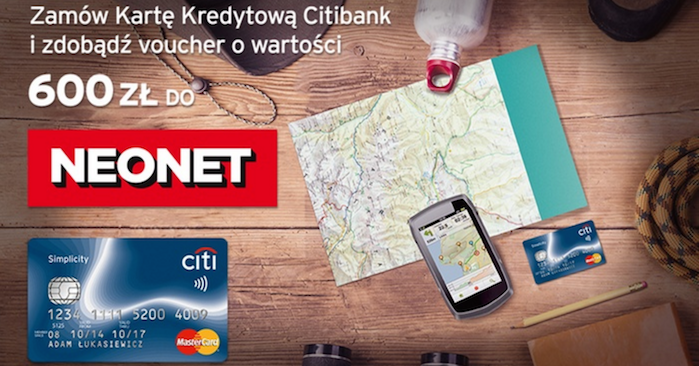 Groupon Citibank Neonet 600 zl
