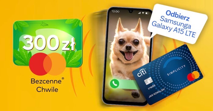 Darmowy smartfon Samsung + 300 zł w bonach!